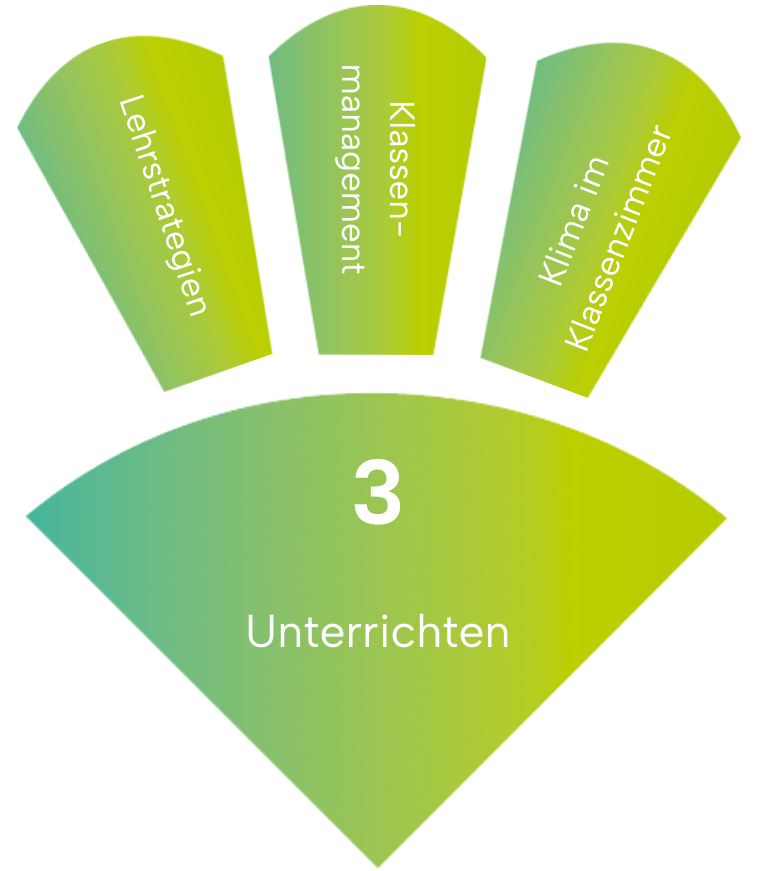 unterthemen des bereichs unterricht des teff-rahmens: unterrichtsstrategien, klassenmanagement und klassenklima