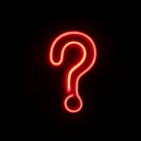 red question mark
